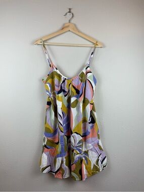 Billabong Sunny Daze Floral Print Peach Multi Mini Dress Sz Small NWT